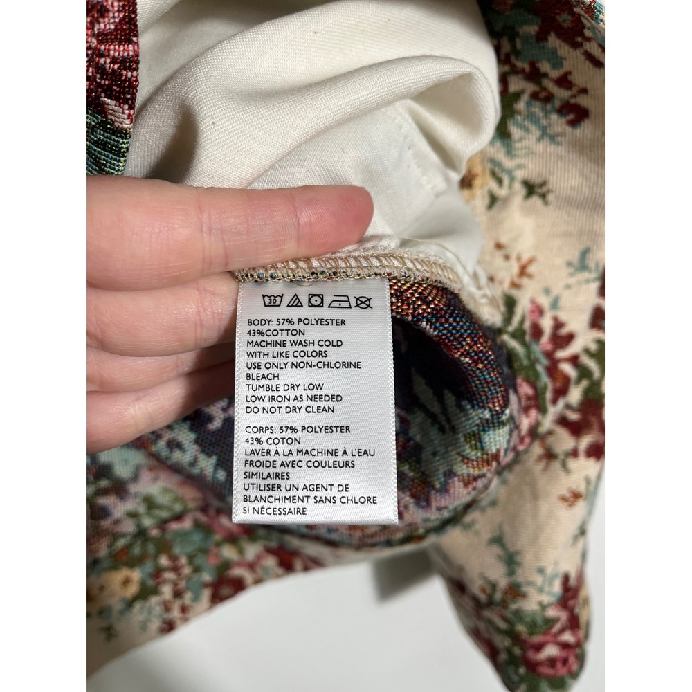 URBAN OUTFITTERS Floral Tapestry Woven Zip Up Jacket - Picture 9 of 10